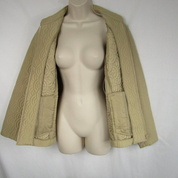 Laura Ashley | Women's | Quilted Zip Jacket | M | Olive - Picture 1 of 4